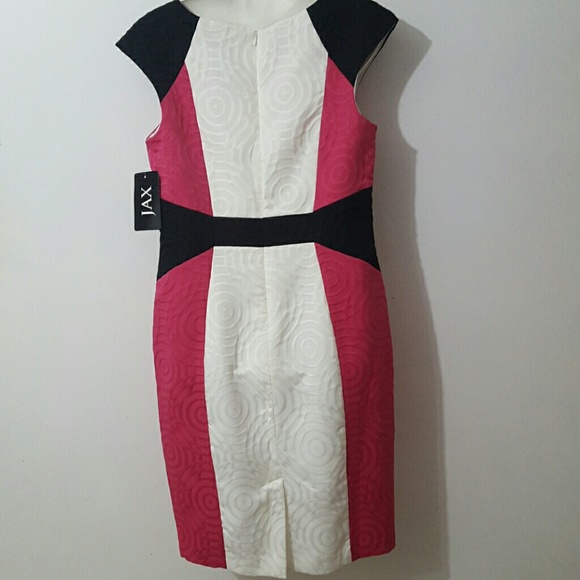 Jax NWT womans shift dress, color blocked/Size-10 - Picture 6 of 6
